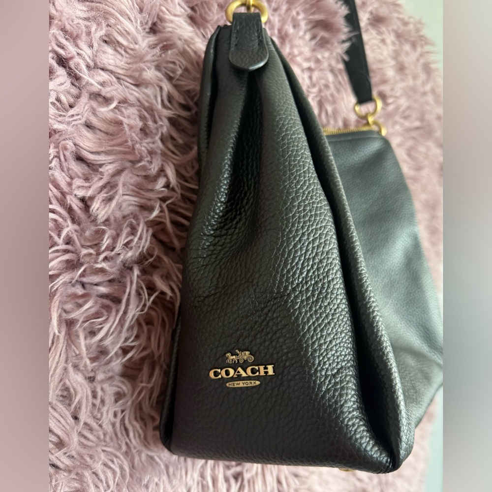 Coach Black Leather Women's Bag